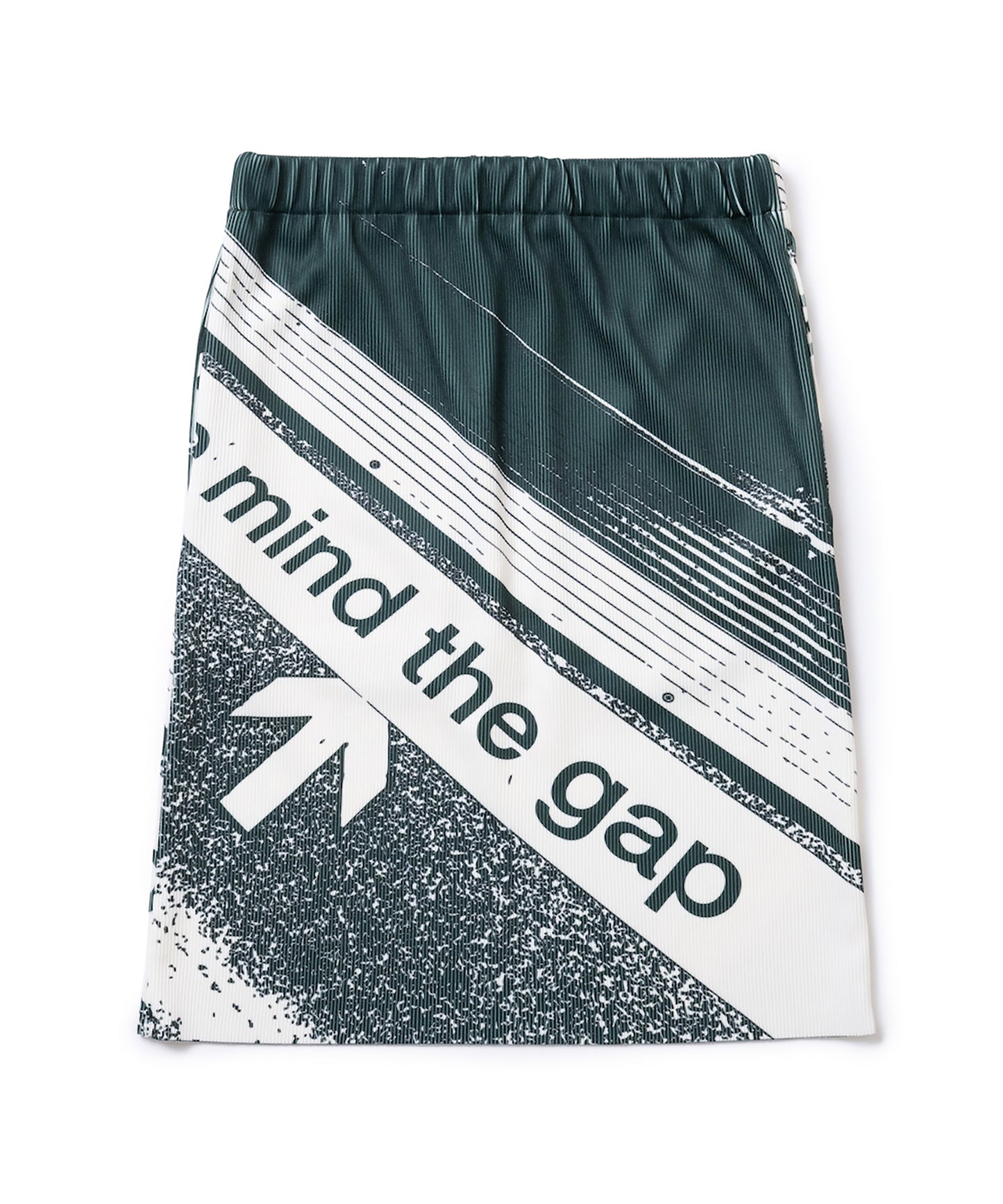 PRINT RIB MINI SKIRT