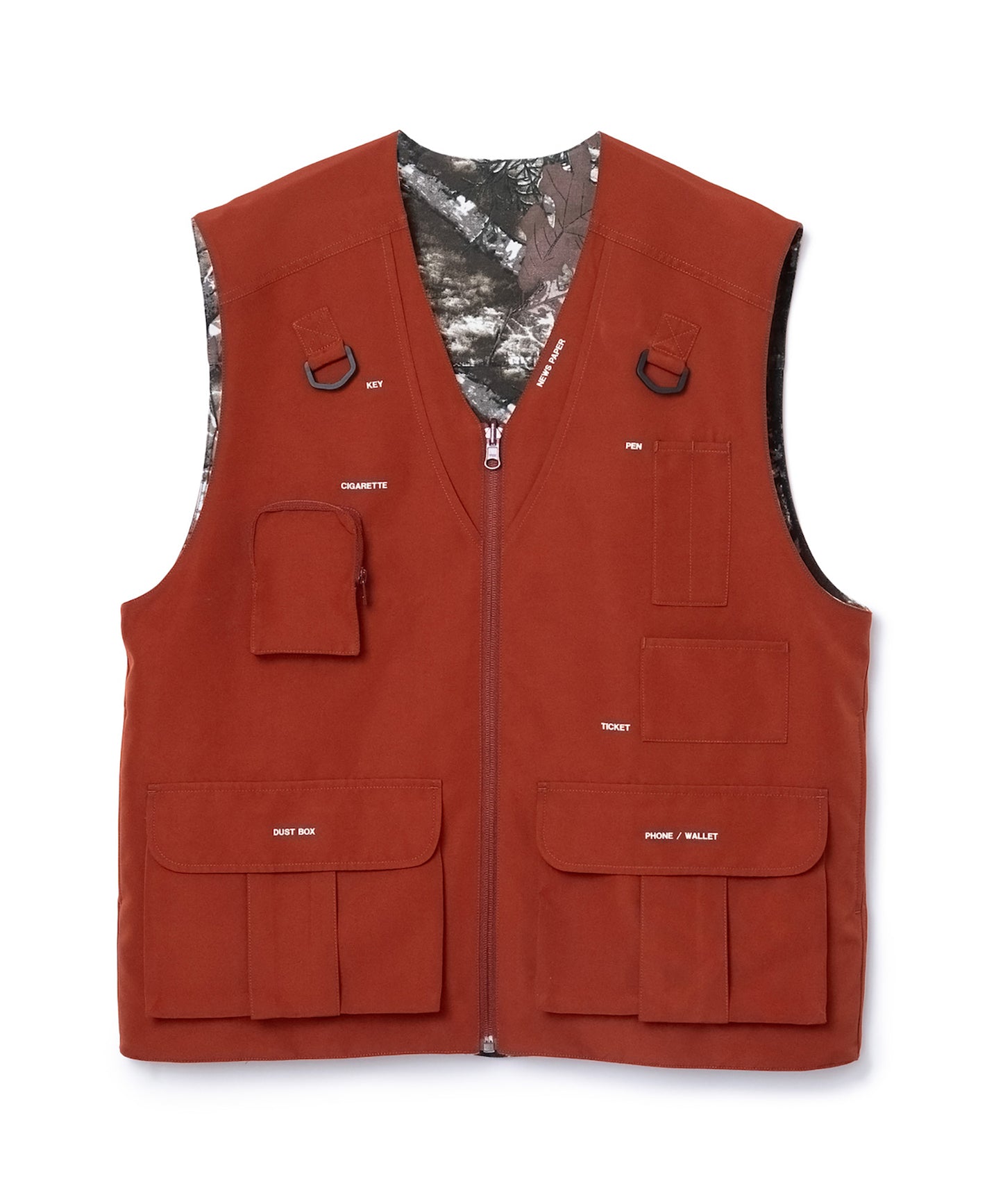 REVERSIBLE MULTI POCKET VEST