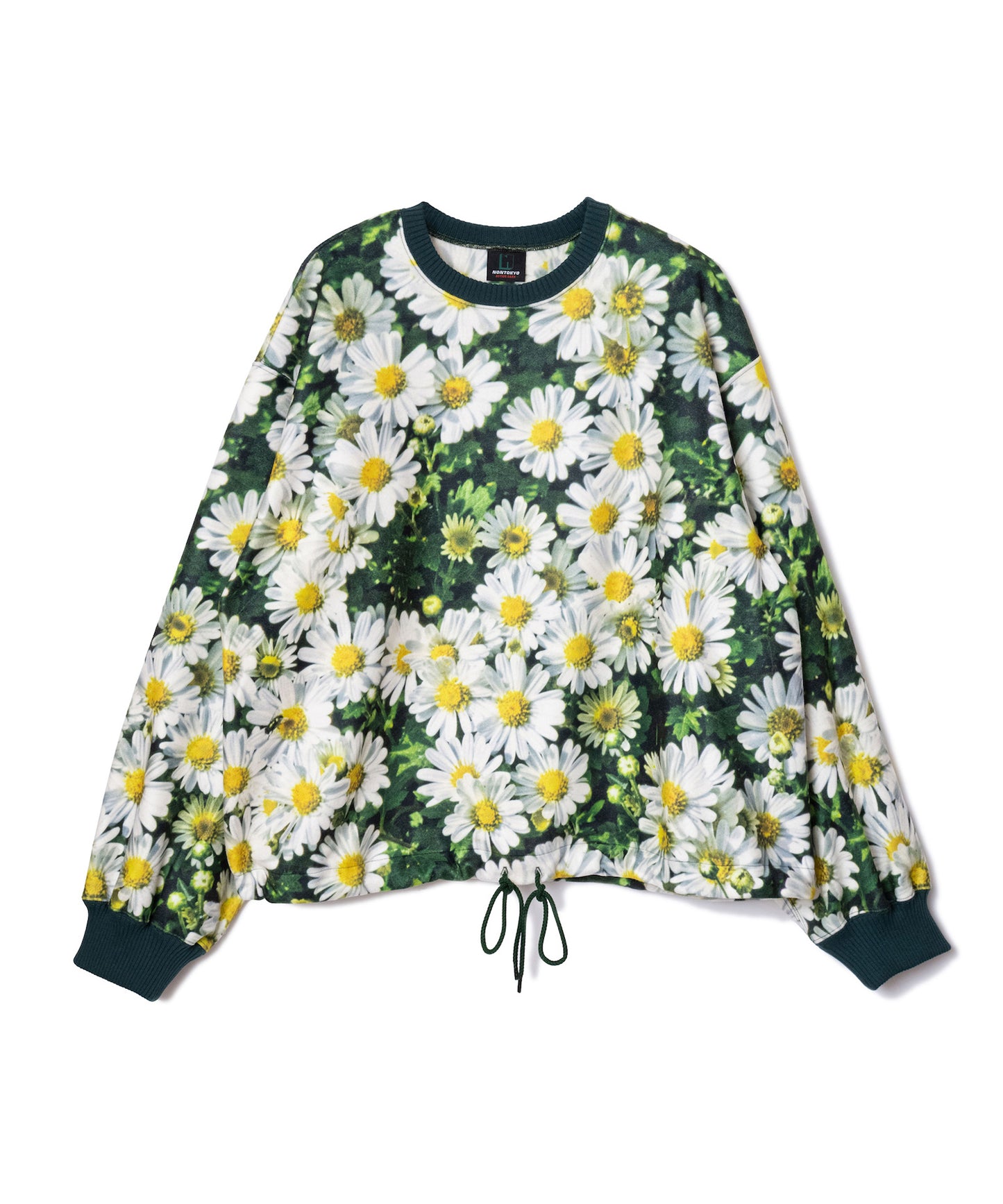 PRINT FLEECE PULLOVER TOP