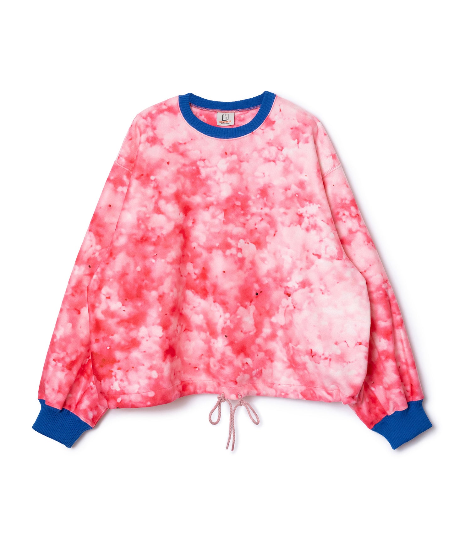 PRINT FLEECE PULLOVER TOP