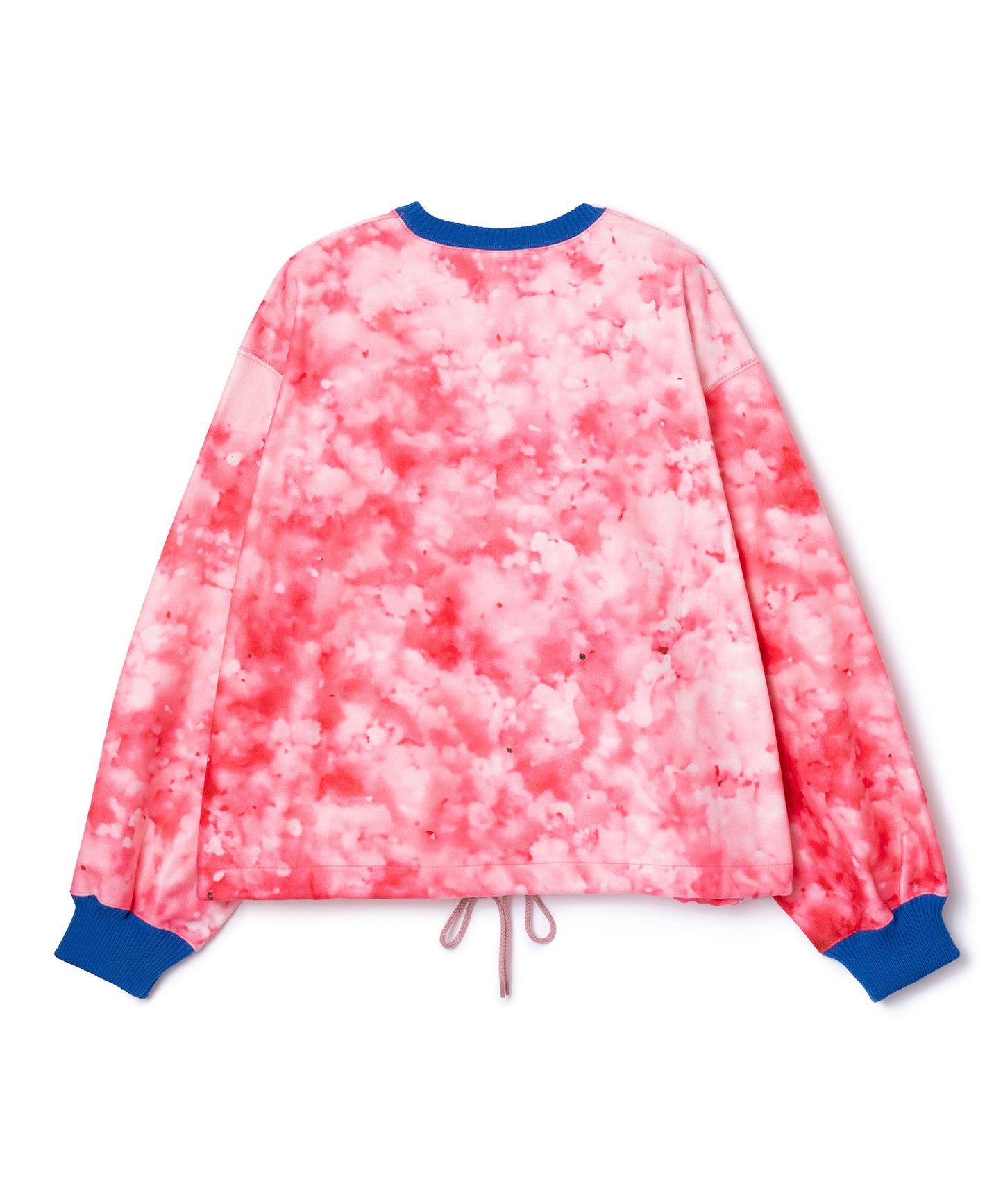 PRINT FLEECE PULLOVER TOP