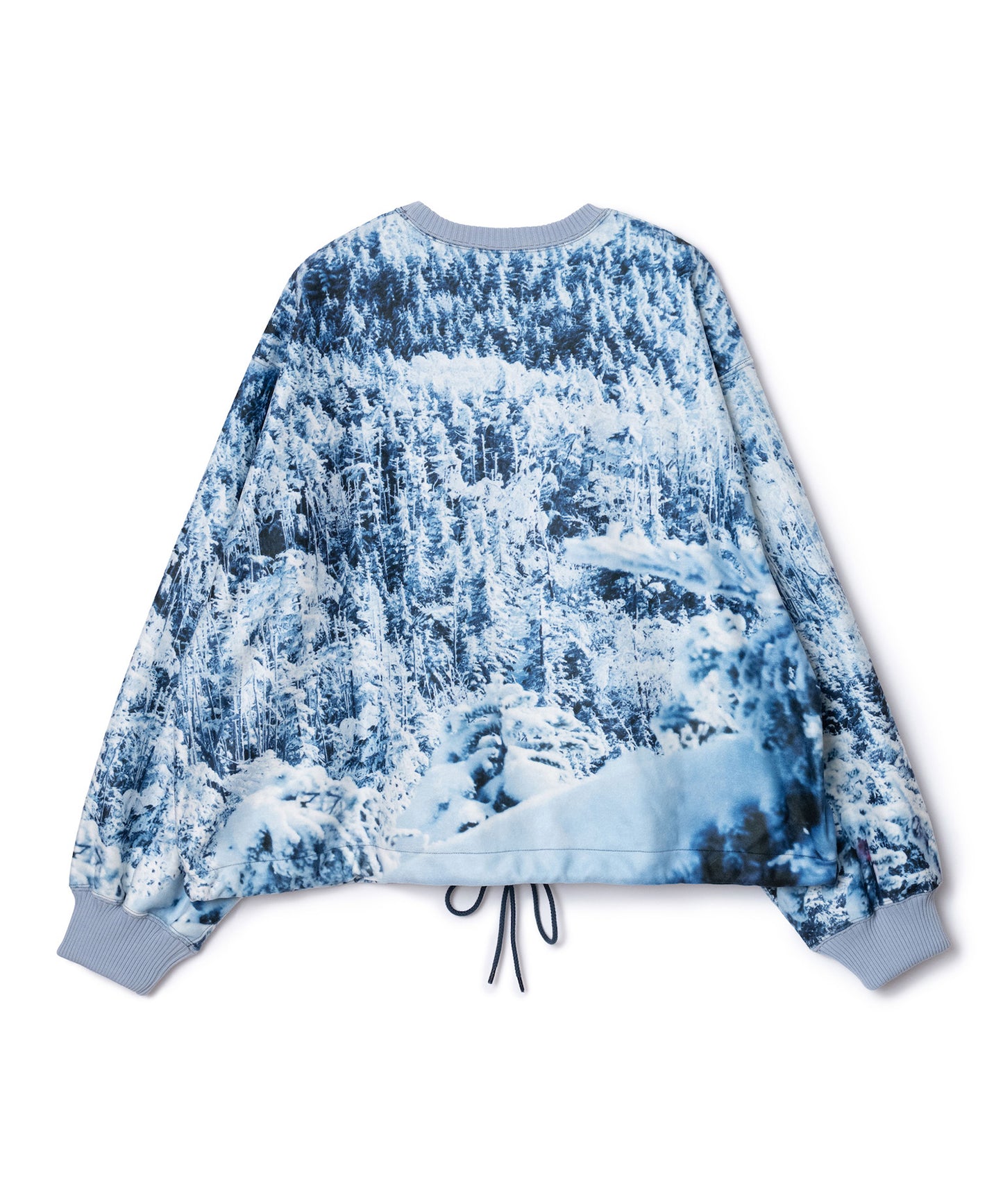 PRINT FLEECE PULLOVER TOP