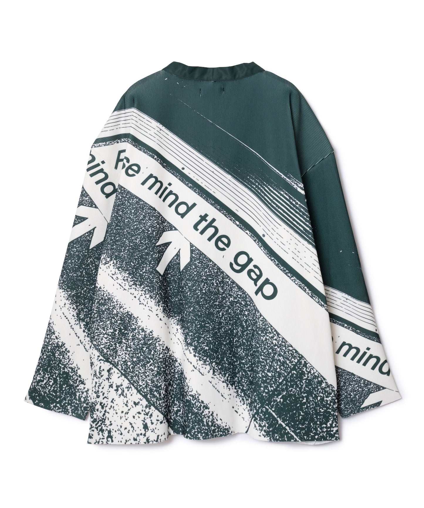 PRINT RIB BIG CARDIGAN