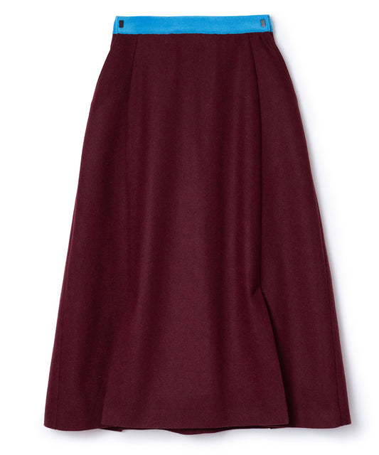 WOOL LONG SKIRT