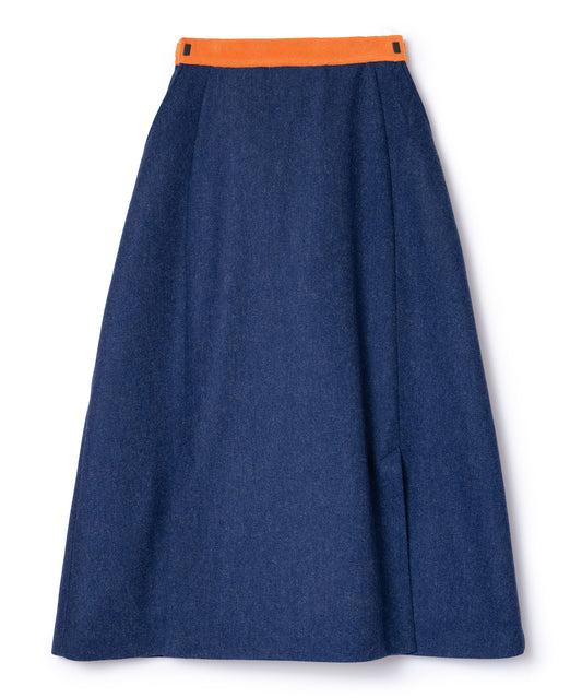 WOOL LONG SKIRT