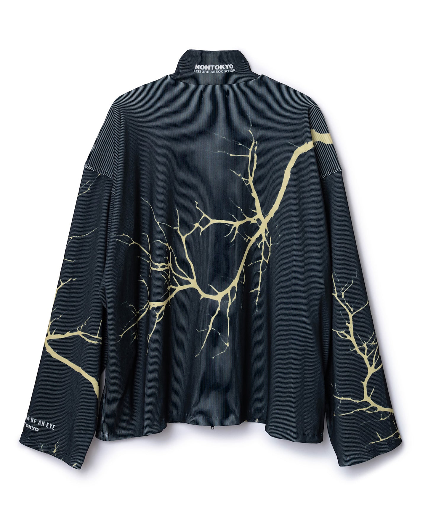 PRINT RIB ZIP-UP BLOUSON