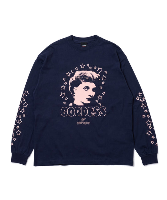 PRINT L/S T-SHIRT(GODNESS)