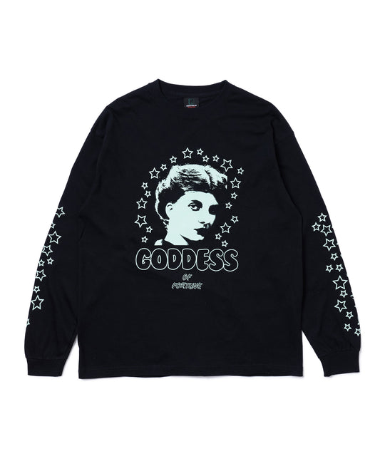PRINT L/S T-SHIRT(GODNESS)