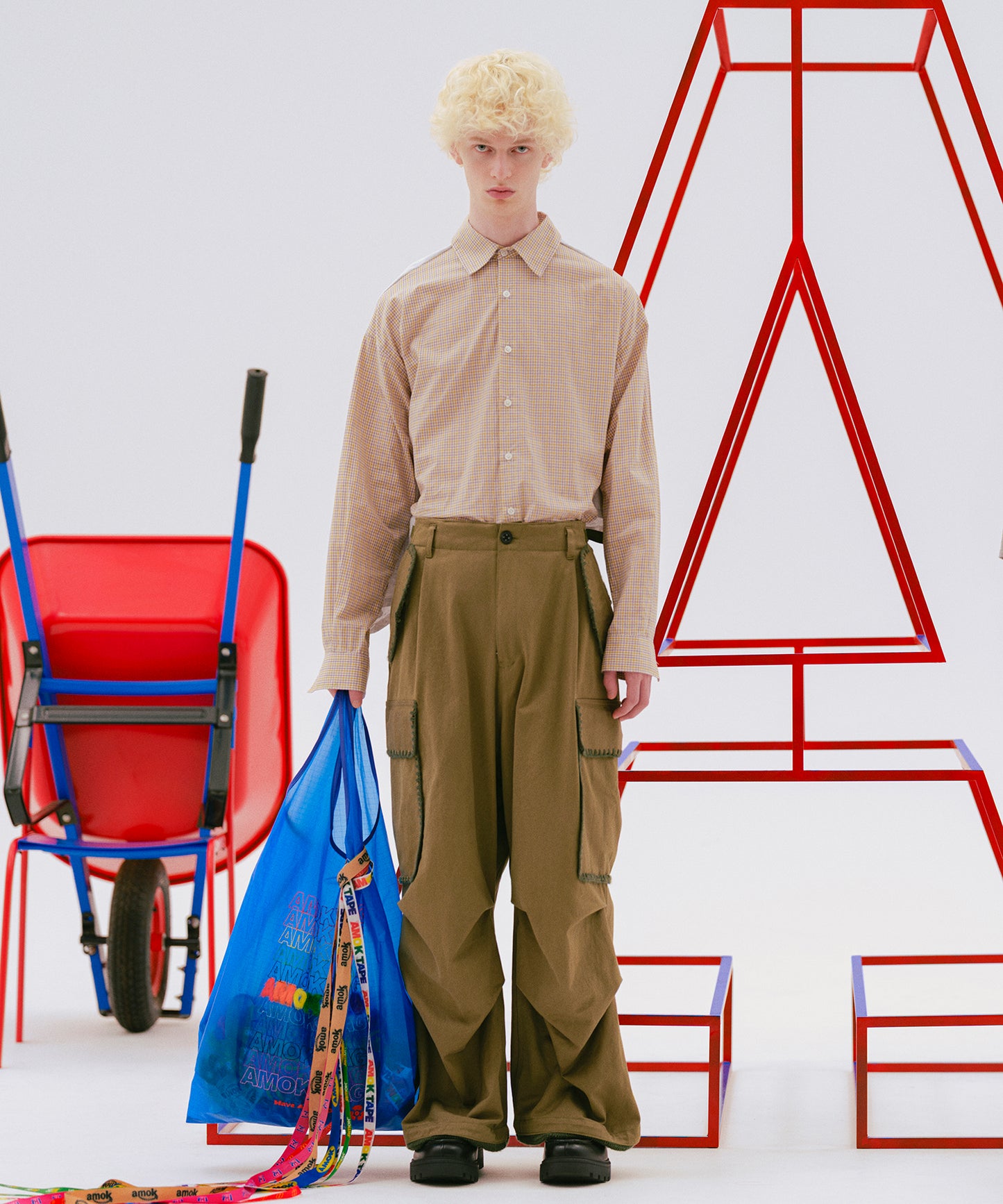 BACK-TO-FRONT CHECK SHIRT