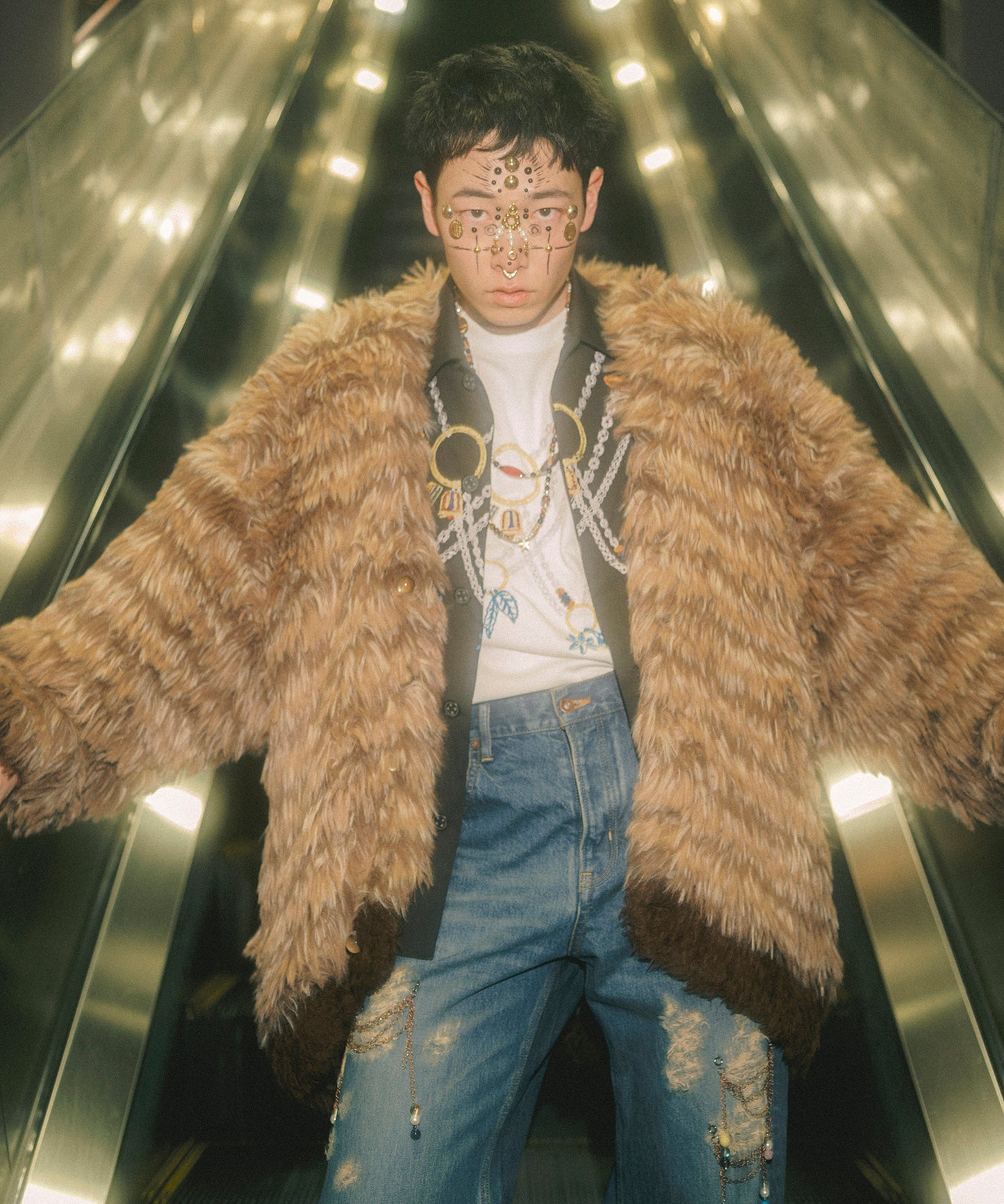 CHAIN DAMEGE DENIM PANTS【8月下旬】
