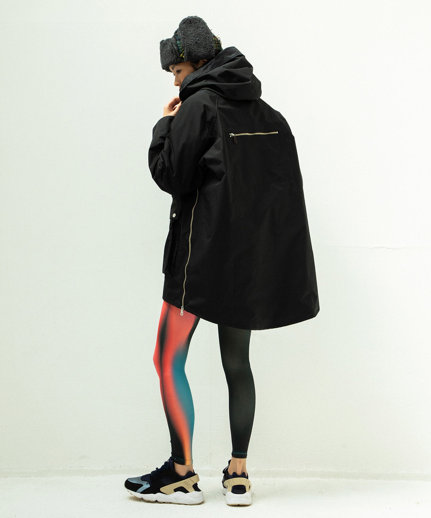 WOOL MIX PULLOVER COAT