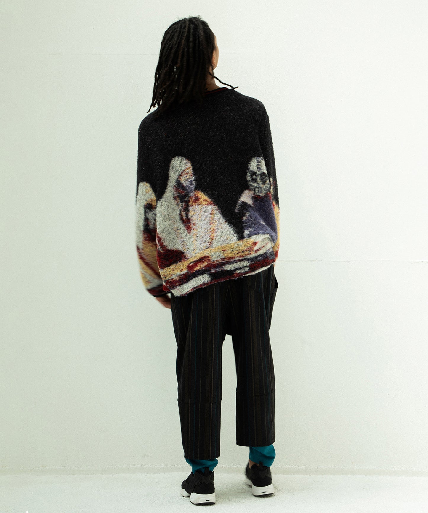 STAR MOHAIR KNIT SWEATER