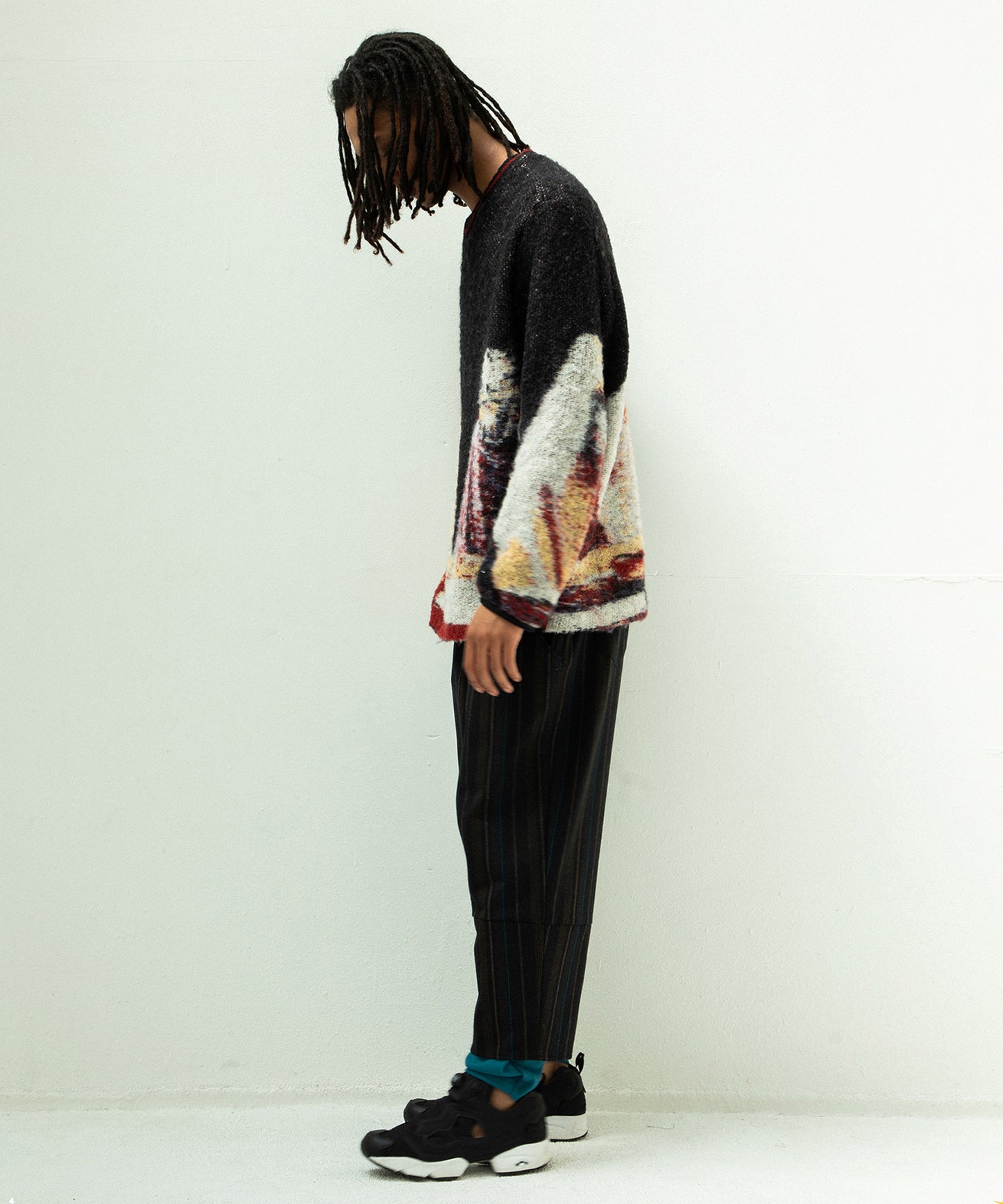 STAR MOHAIR KNIT SWEATER