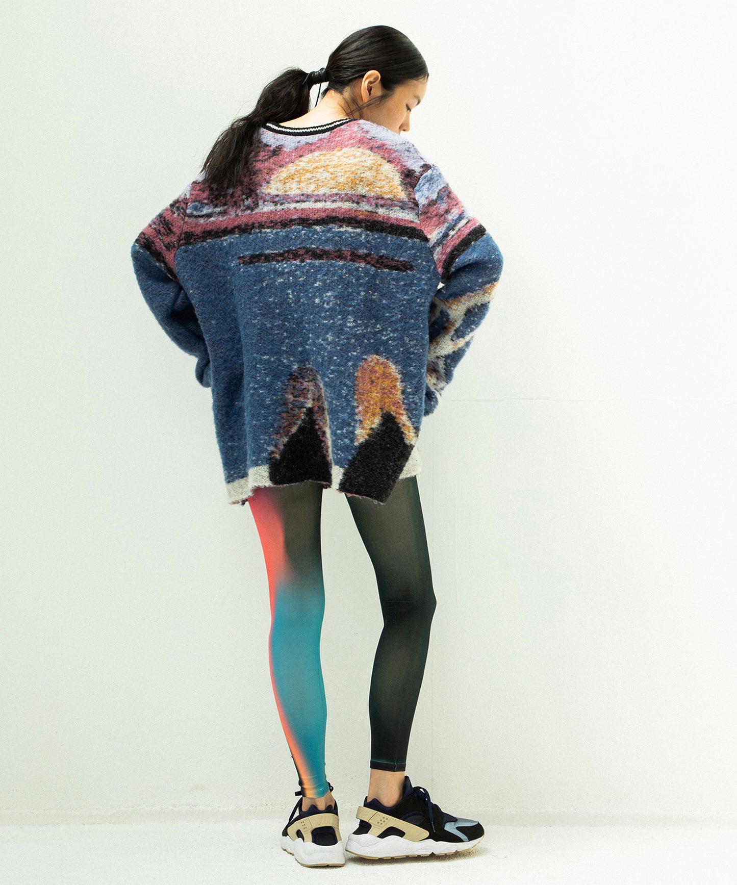 STAR MOHAIR KNIT SWEATER