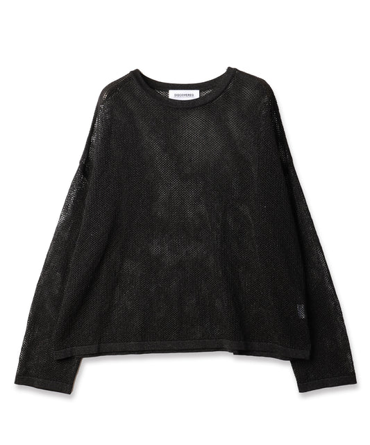 MESH LAME PULLOVER KNIT