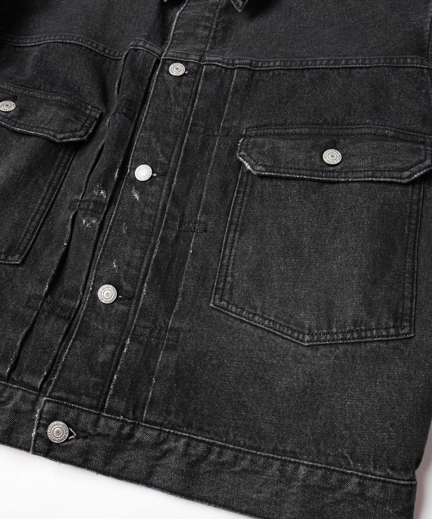 CROCHET DENIM BLOUSON