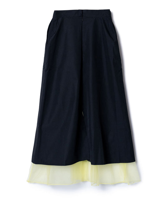 TULLE LAYERED NYLON SKIRT