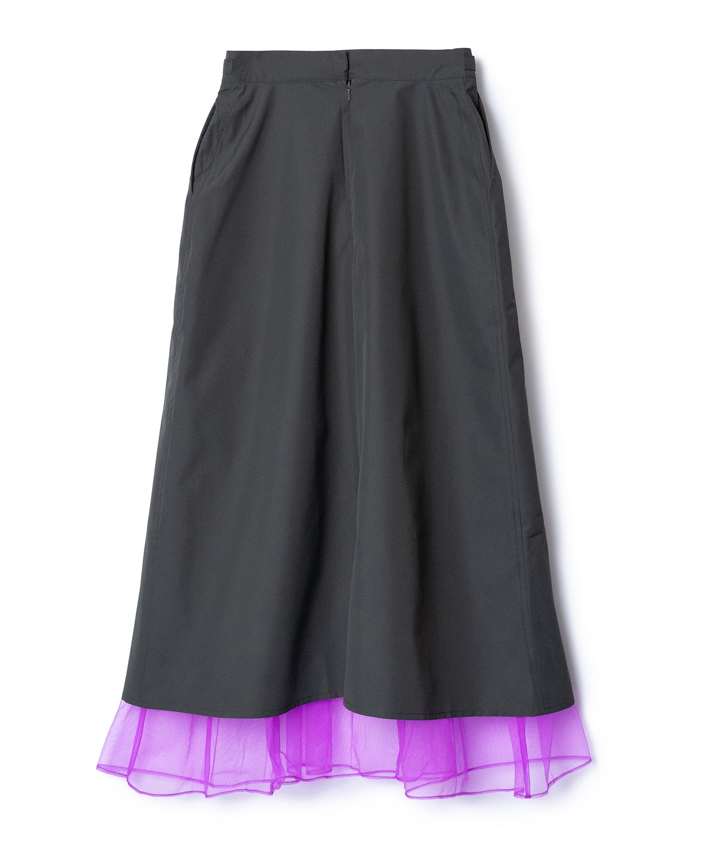 TULLE LAYERED NYLON SKIRT