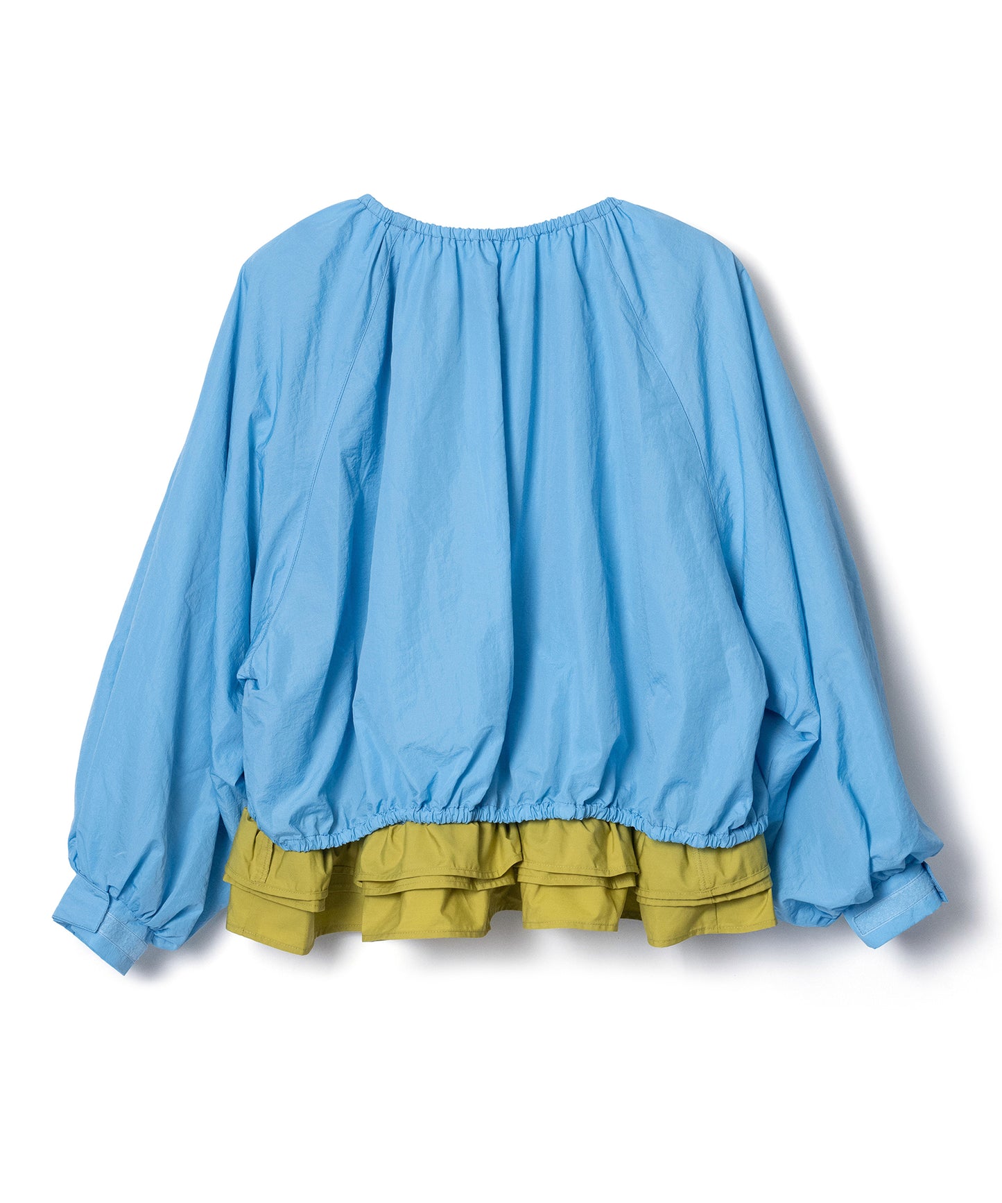 FRILL HEM NYLON PULLOVER