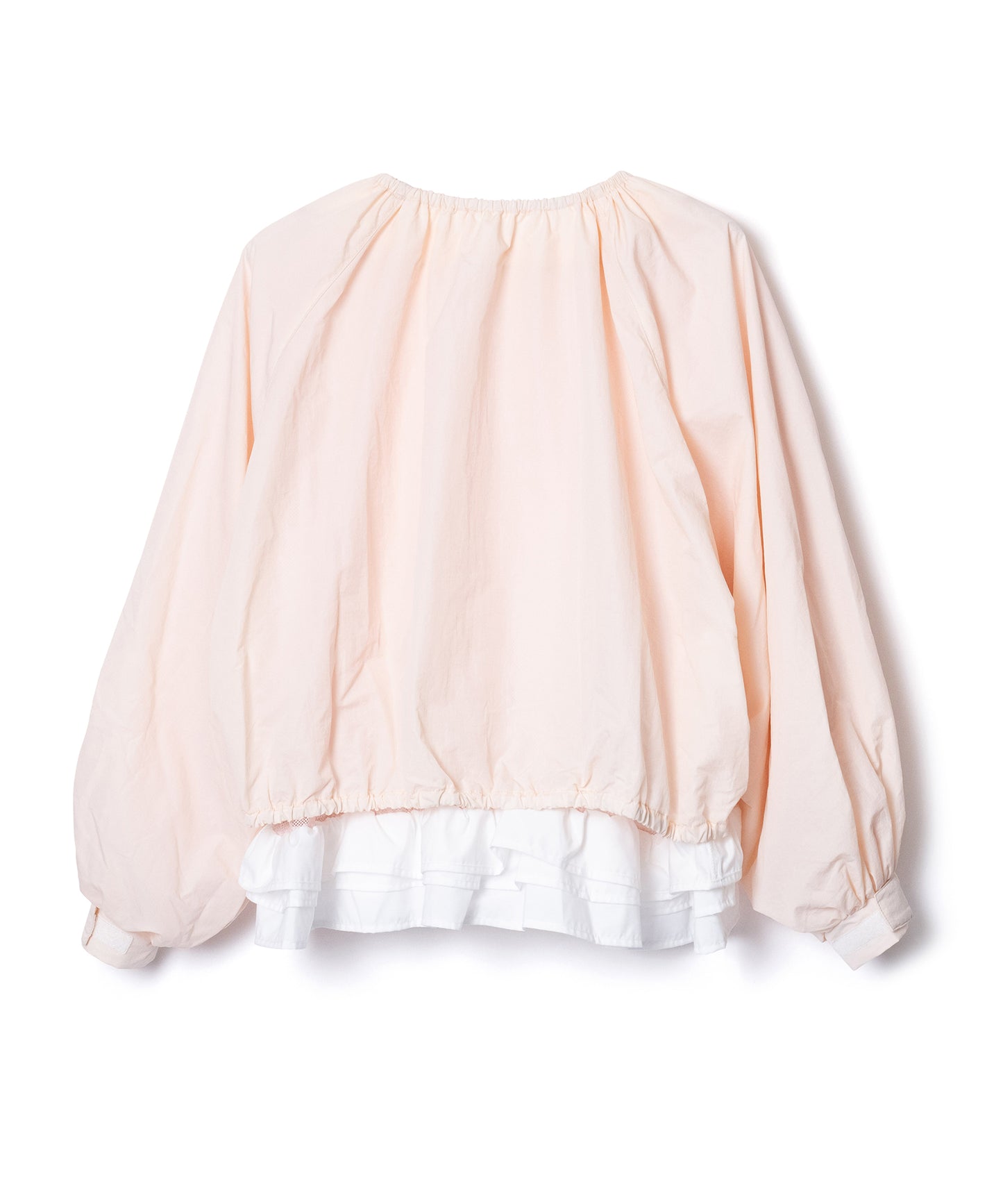 FRILL HEM NYLON PULLOVER