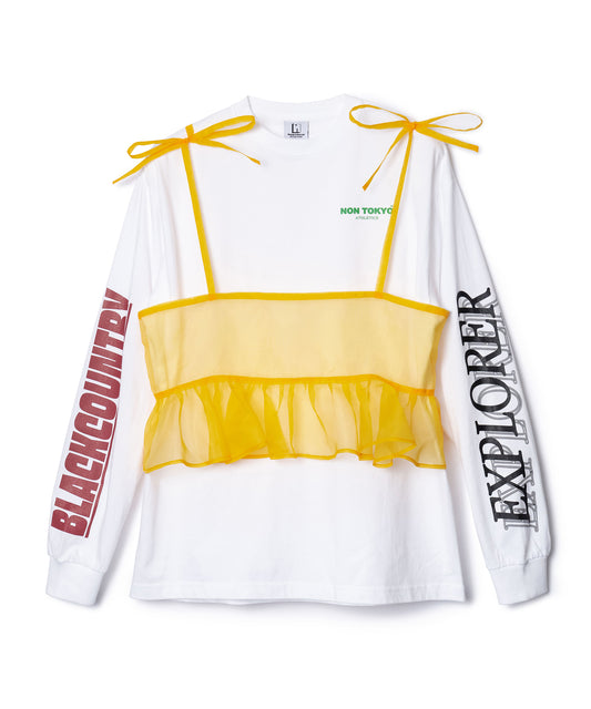SHEER CAMISOLE L/S T-SHIRTS