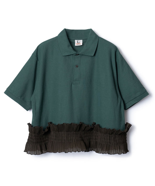FRILL HEM POLO SHIRT