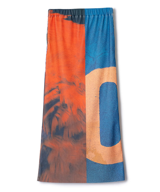 PRINT RIB TIGHT SKIRT