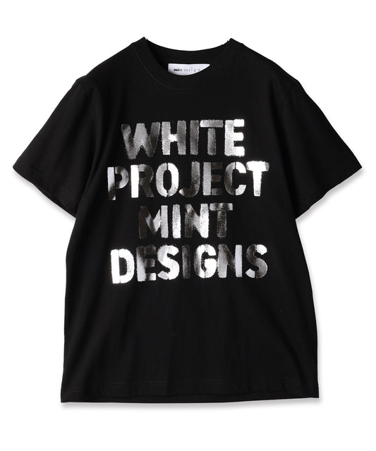 WHITE PROJECT"STENCIL PRINT T-SHIRT / ホワイトプロジェクトステンシルプリントTシャツ