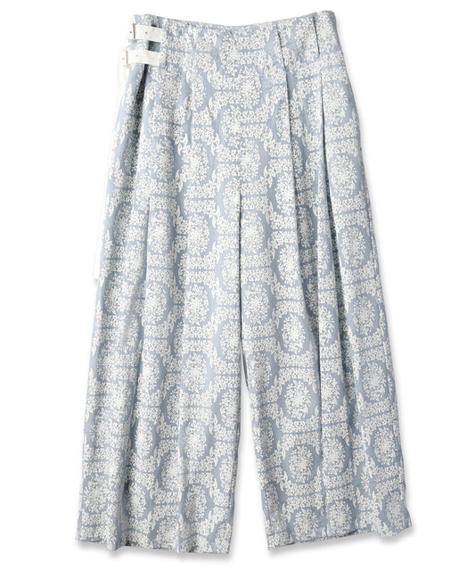 FROST FLOWER TUCK PANTS / フロストフラワータックパンツ