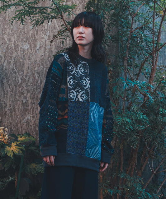 SWITCHING KNIT P/O (UNISEX SIZE)