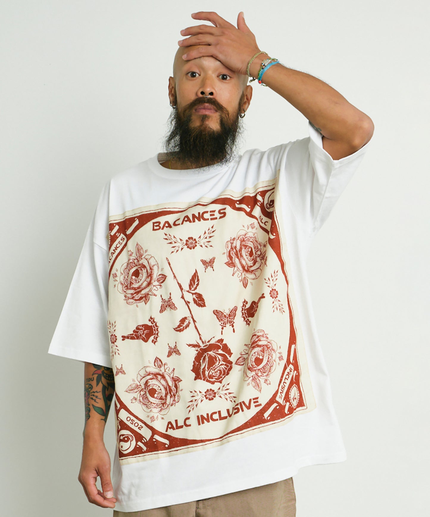 BLC S/S BANDANA TEE [ROSE EYE]