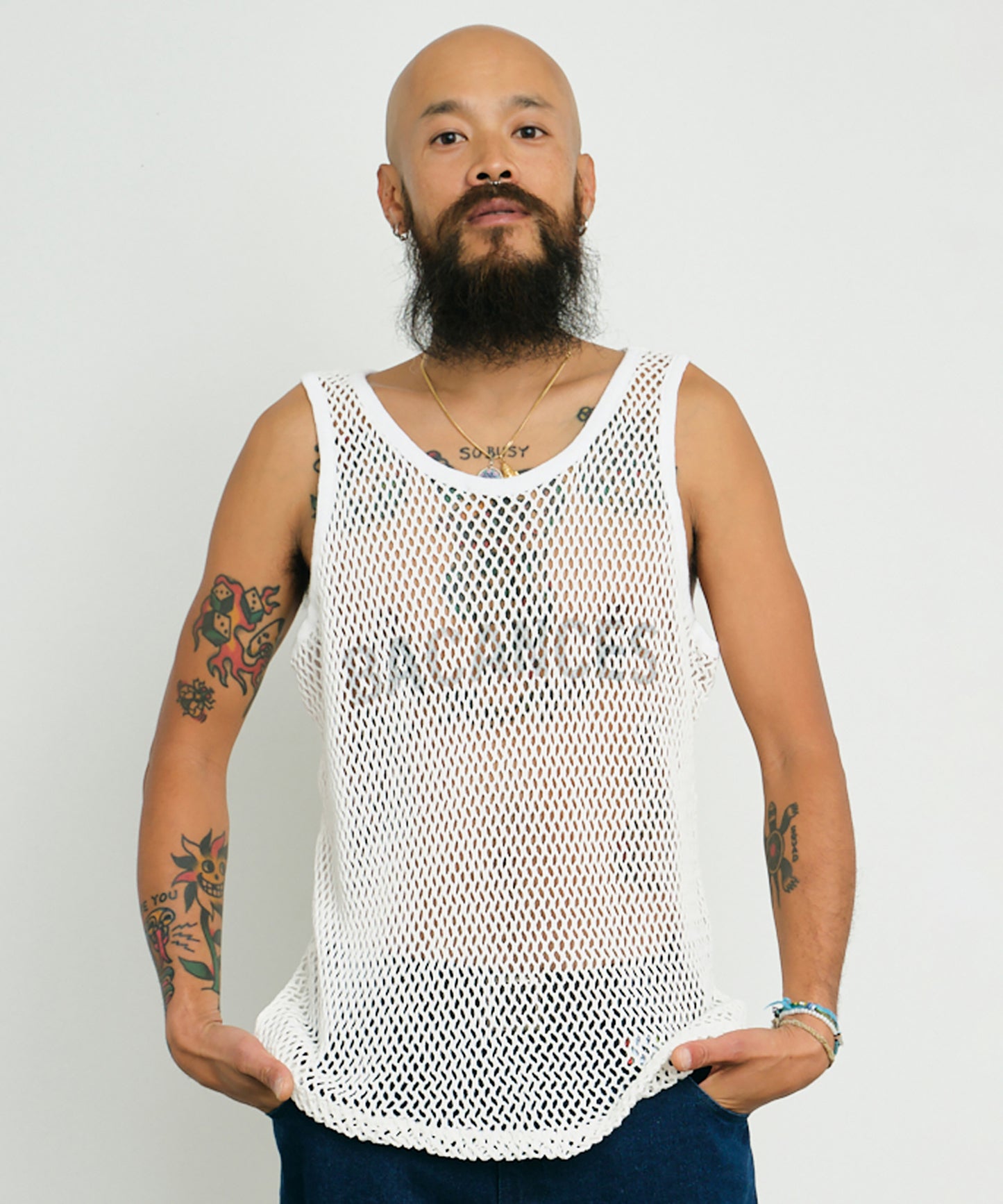 BC MESH MARINA TANKTOP [B LOGO]
