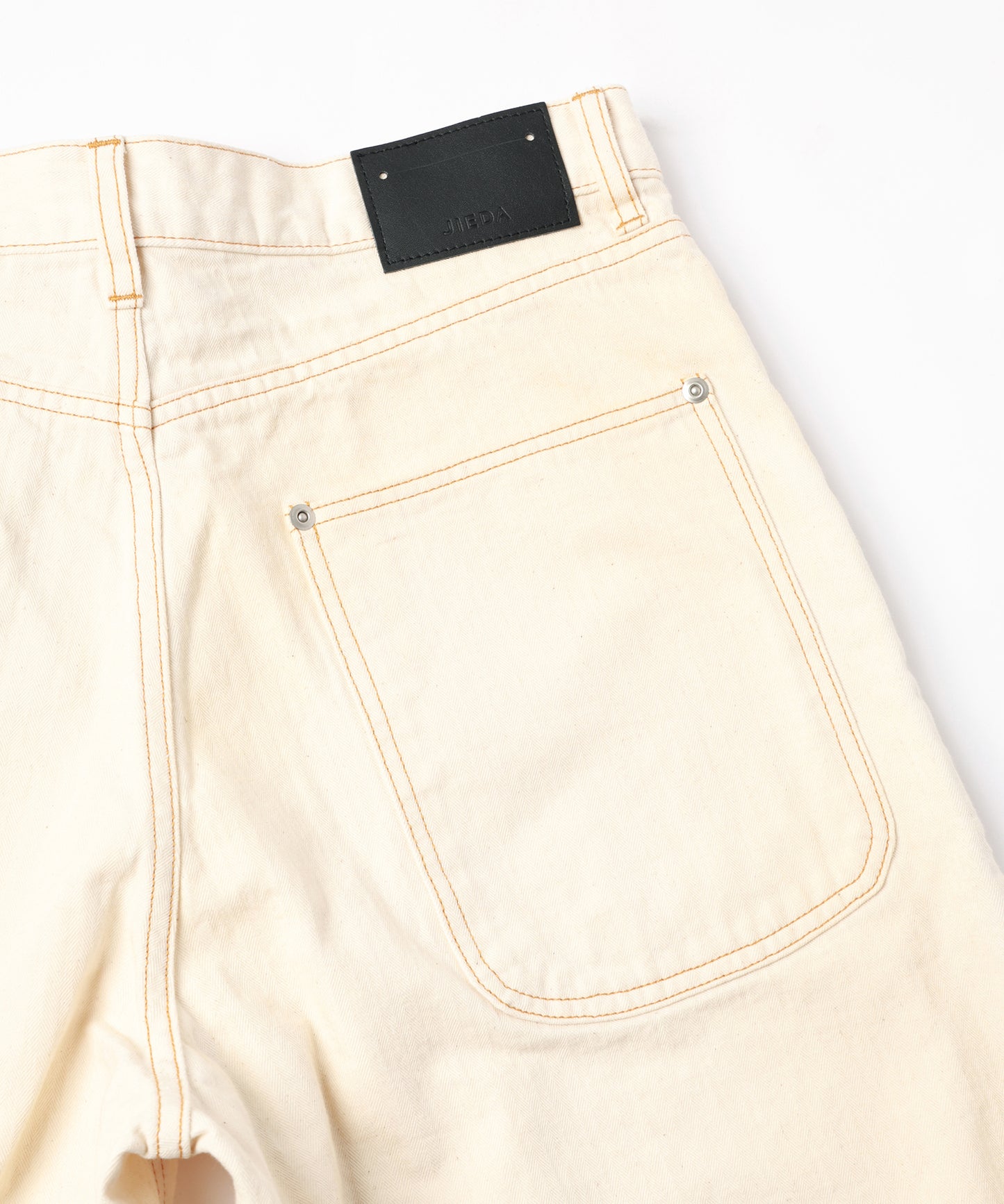 BAKER TUCK HERRINGBONE PANTS