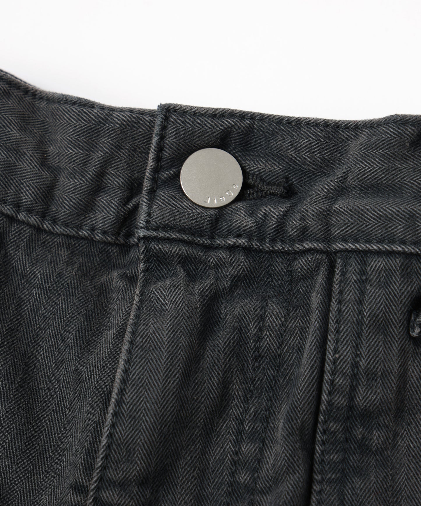 BAKER TUCK HERRINGBONE PANTS