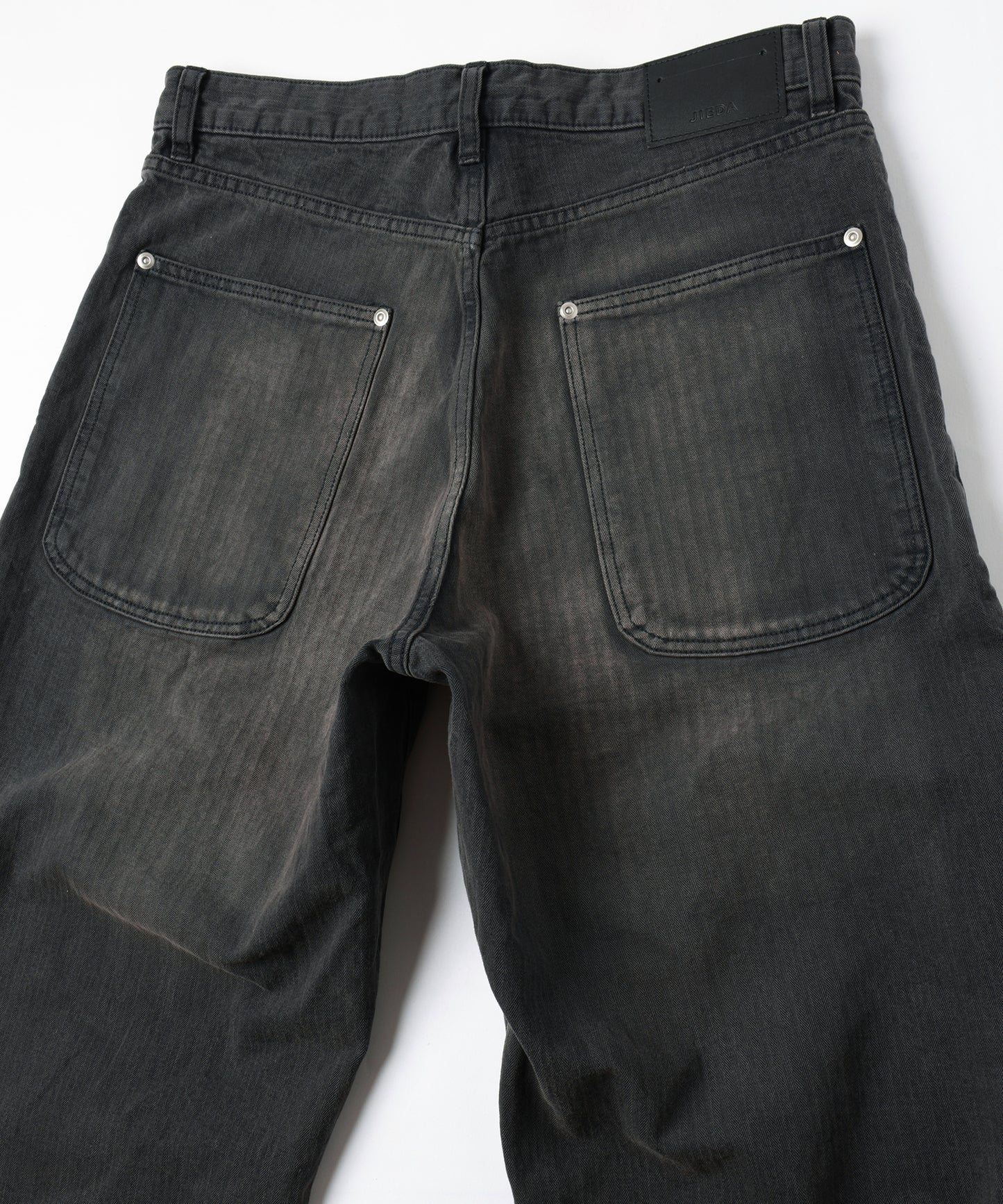 BAKER TUCK HERRINGBONE PANTS