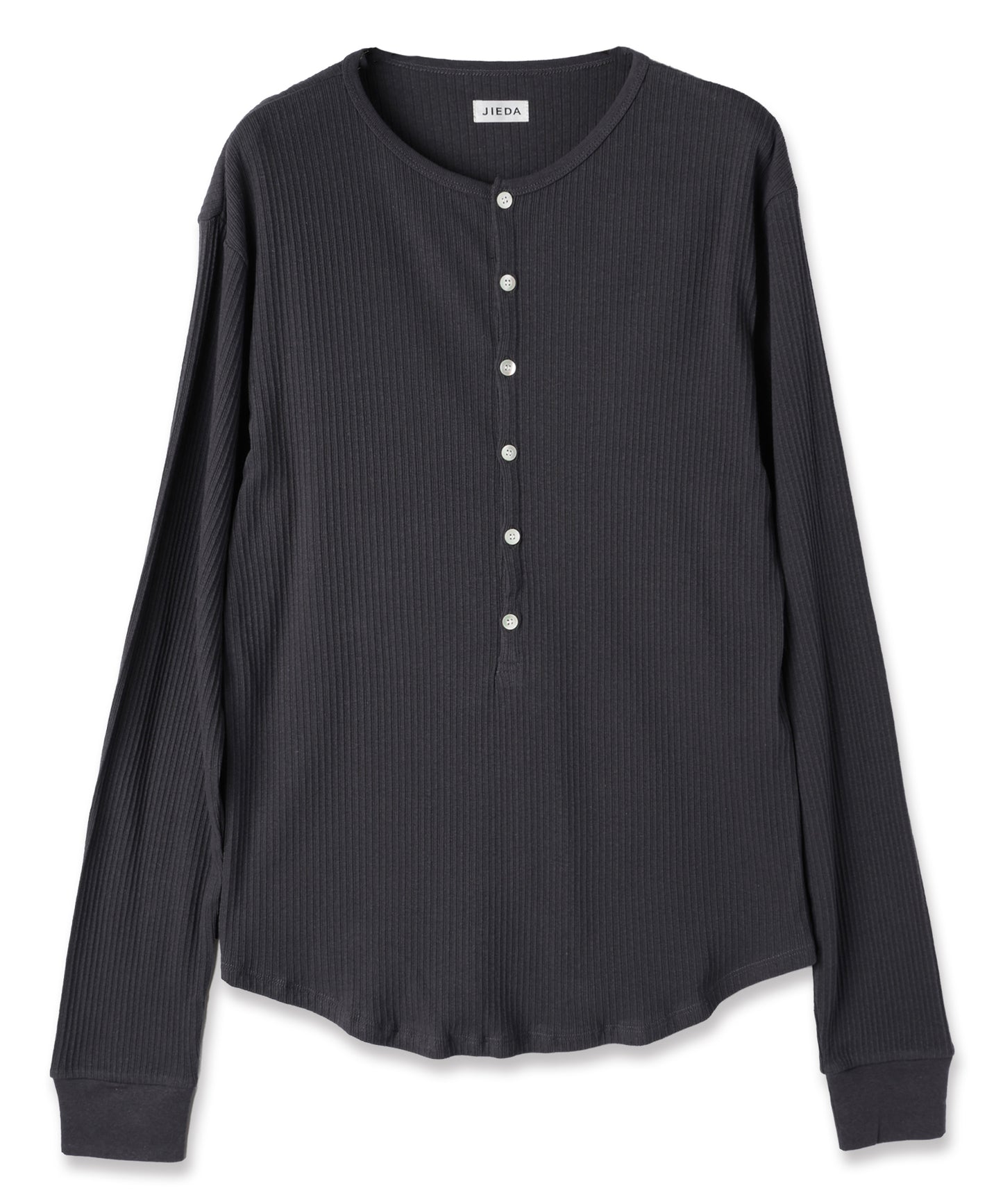 VINTAGE LIGHT RIB HENRY NECK L/S