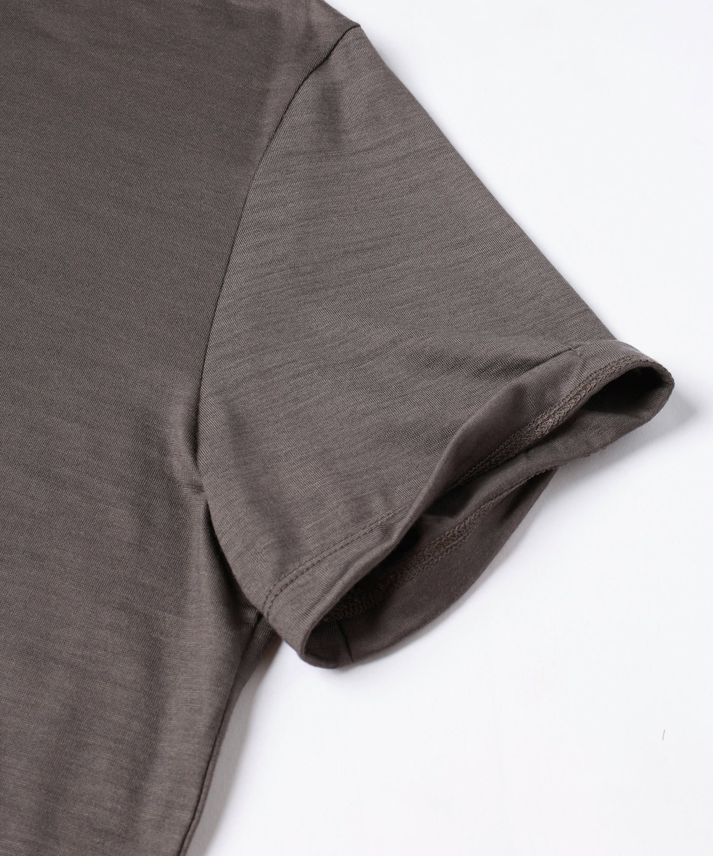 SLEEVE ROLL UP WOOL TEE
