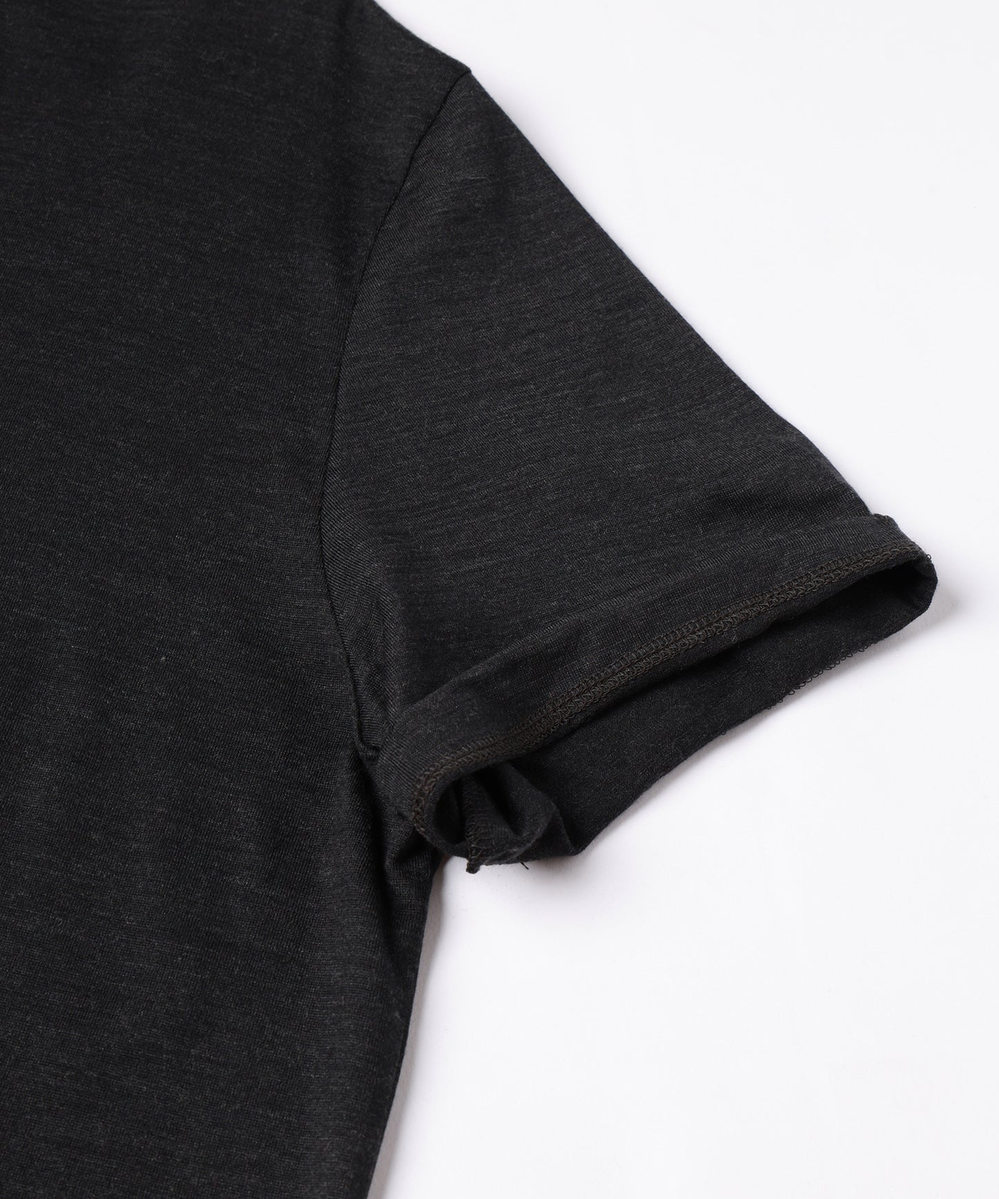 SLEEVE ROLL UP WOOL TEE