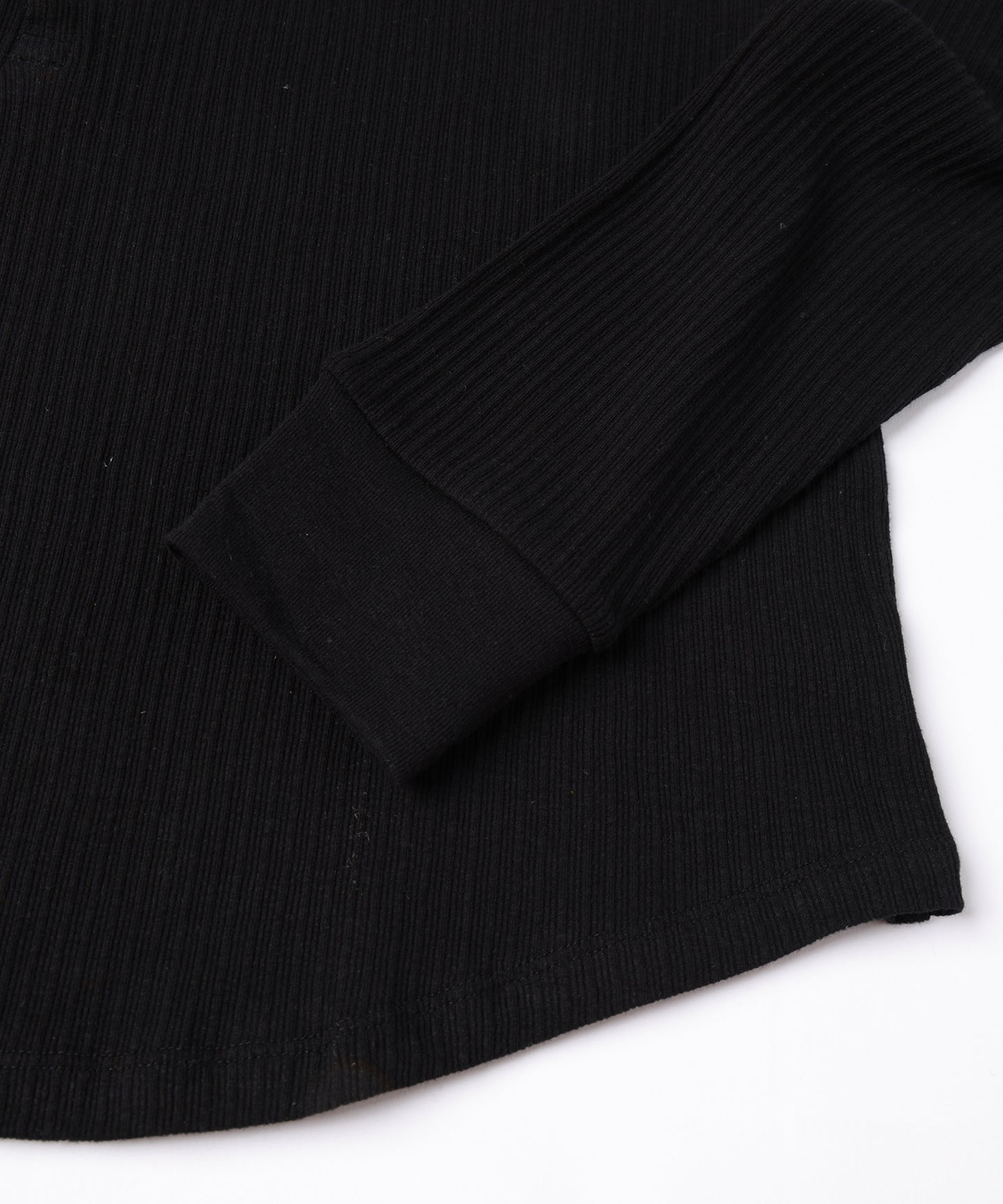 VINTAGE LIGHT RIB HENRY NECK L/S