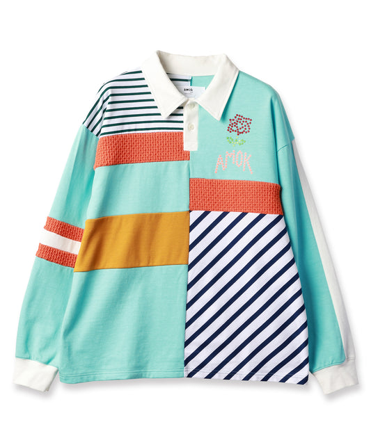 PATCHWORK POLO SHIRT