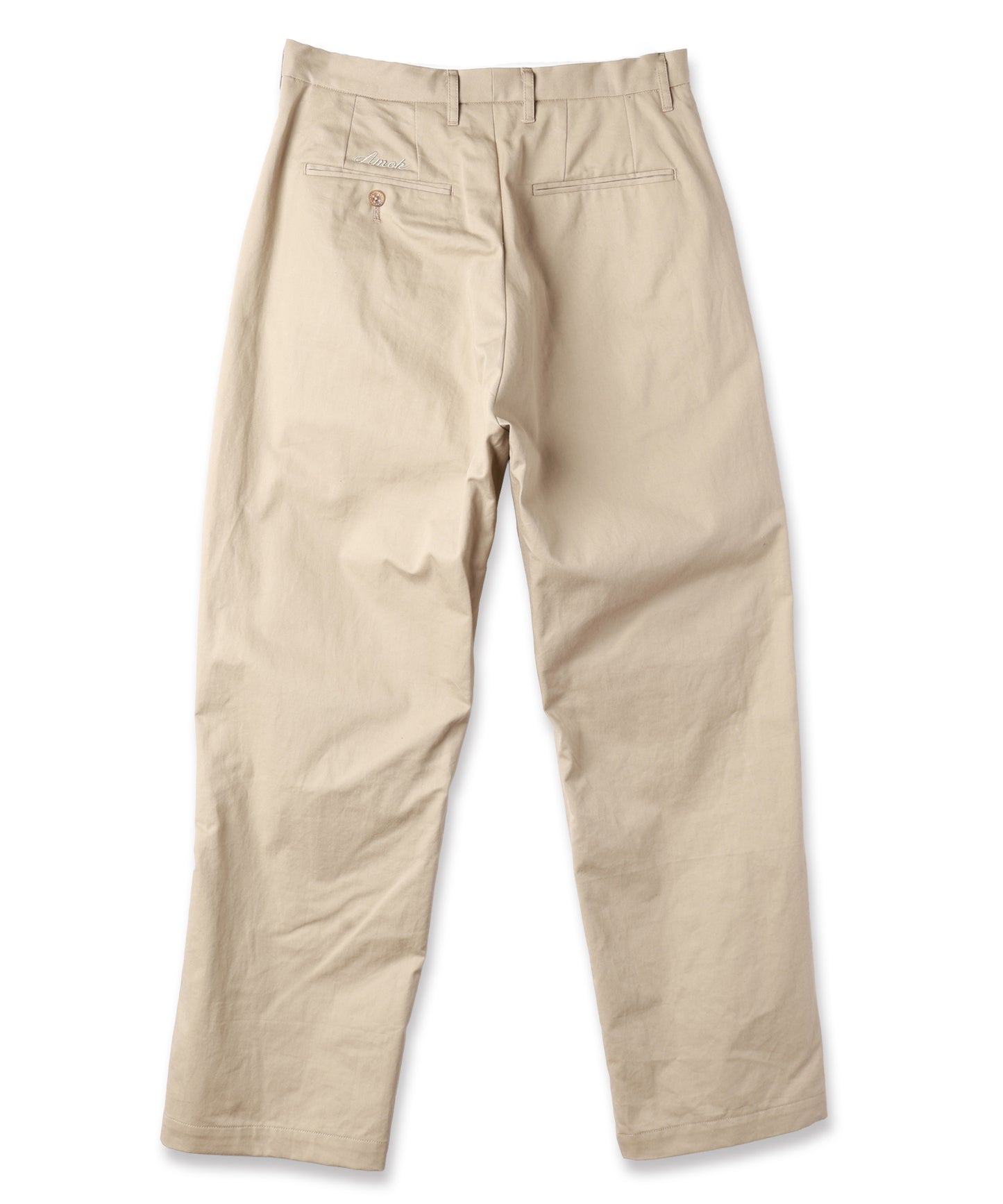 CHINO SIDE TUCK TROUSERS