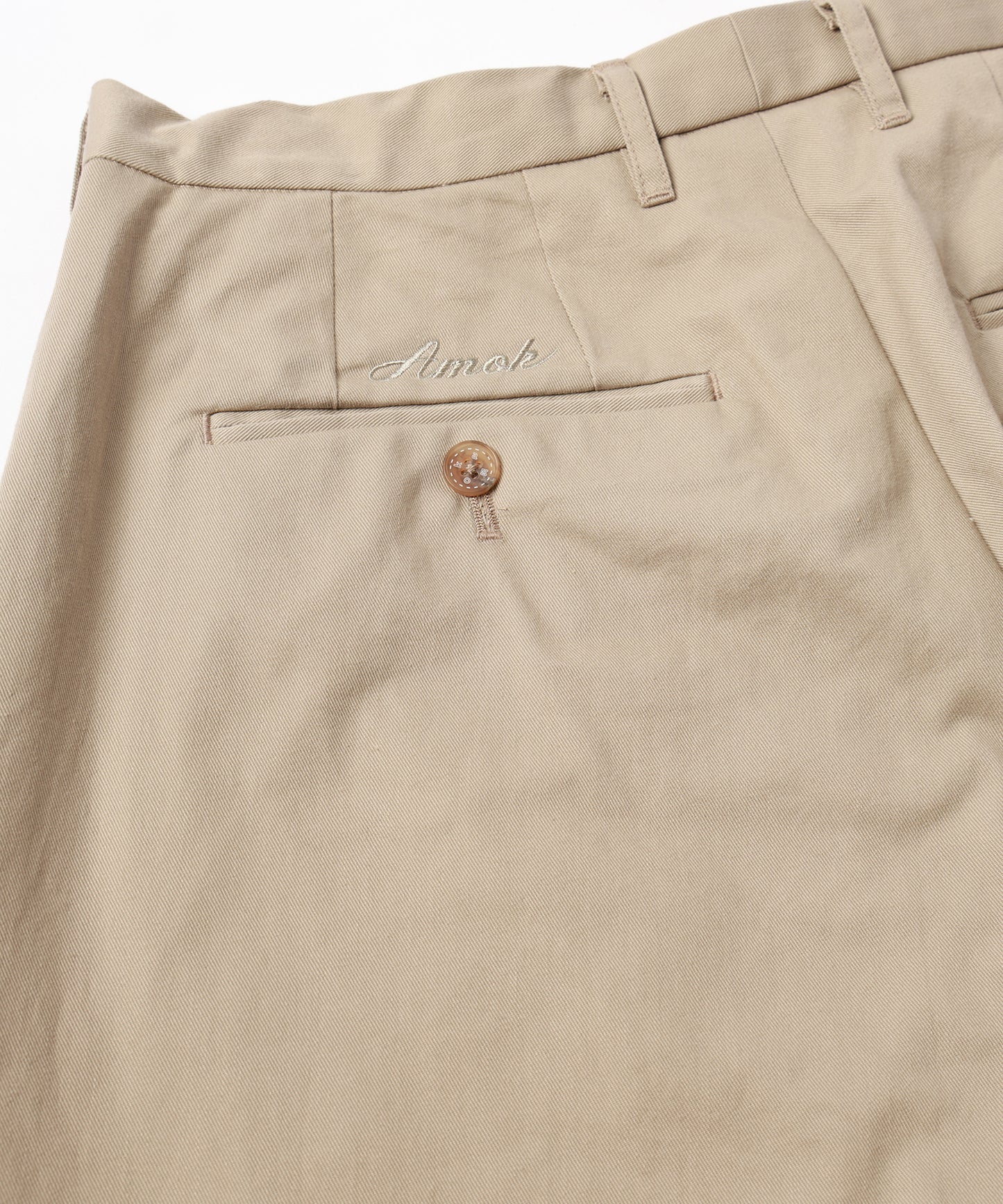 CHINO SIDE TUCK TROUSERS