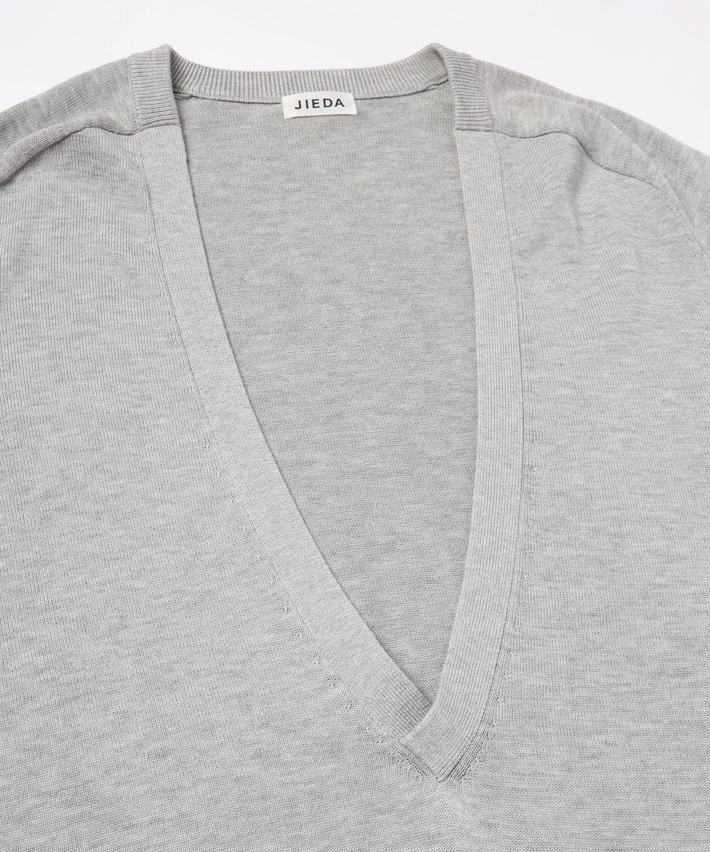 COTTON SILK V NECK KNIT