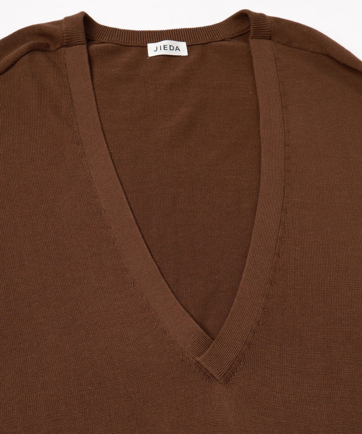 COTTON SILK V NECK KNIT