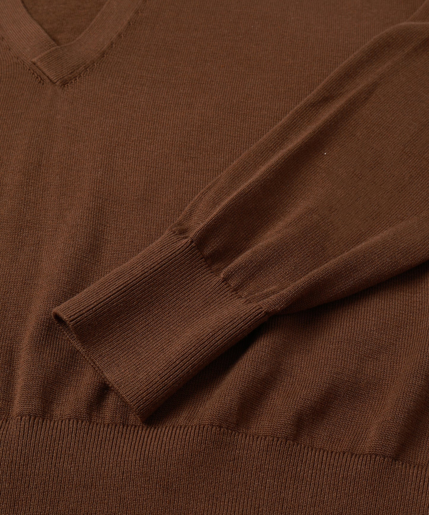 COTTON SILK V NECK KNIT