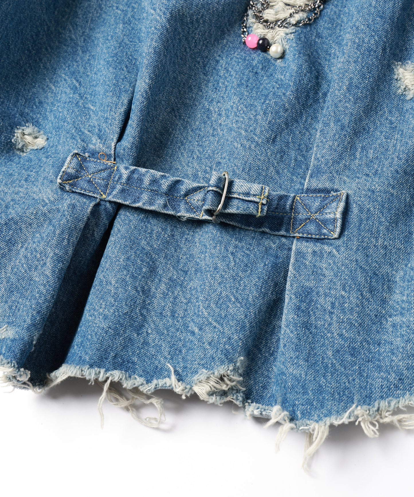 CHAIN DAMEGE DENIM JACKET【8月下旬】