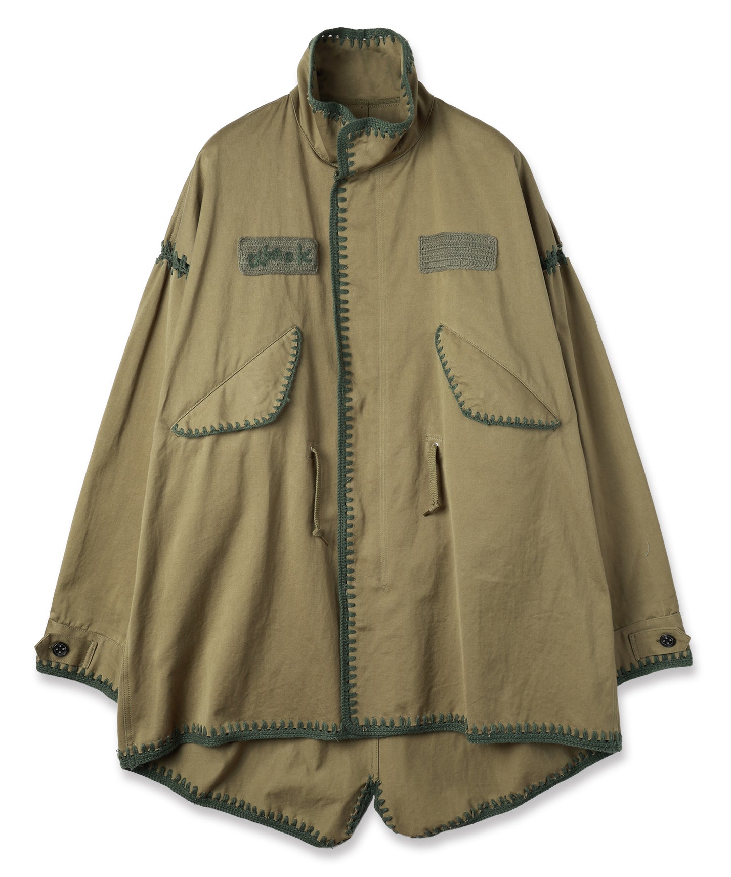 HAND KNITTING MILITARY COAT