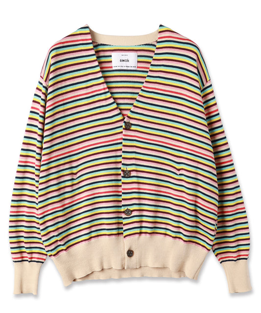 BACK-TO-FRONT BORDER KNIT