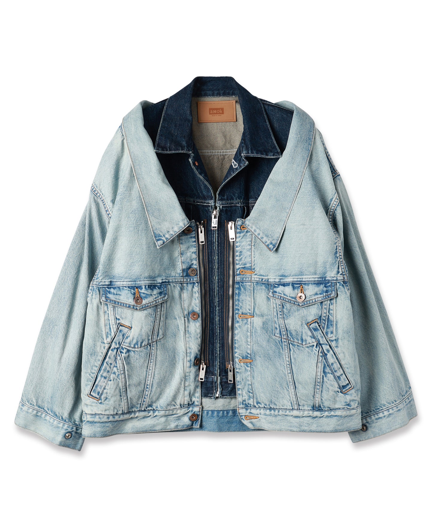 TWO-IN-ONE DENIM JACKET