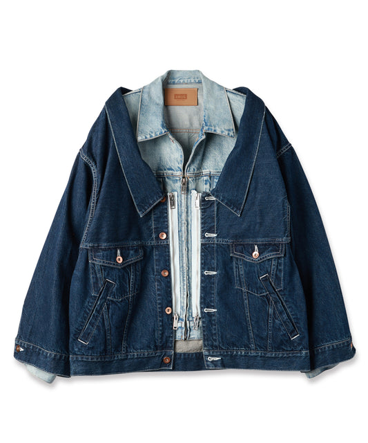 TWO-IN-ONE DENIM JACKET